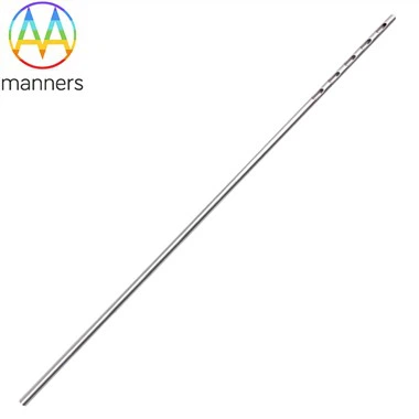 أنبوب صغير من الفولاذ المقاوم للصدأ مع فتحة جانبية